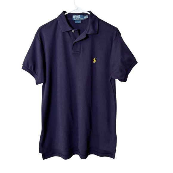 Vintage Ralph Lauren Polo Shirt Small Preppy Logo Pony‎ Golf Blue Tennis Prep - Picture 1 of 6